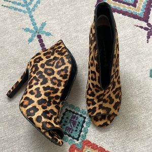 Steven Madden Leopard Fur booties